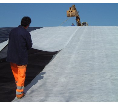 Terram geocomposite for landfill drainage