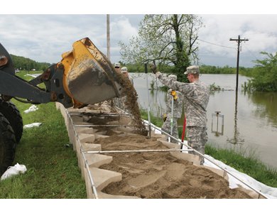 Terram Geocell for flood protection