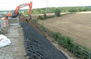 Controlling erosion on highway slopes